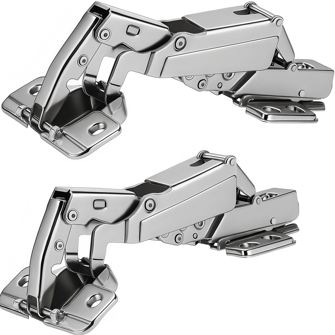 TamBee 175 Grad Scharniere, rahmenlose Schranktüren, Scharniere, verdeckt, hydraulisch, verstellbare
