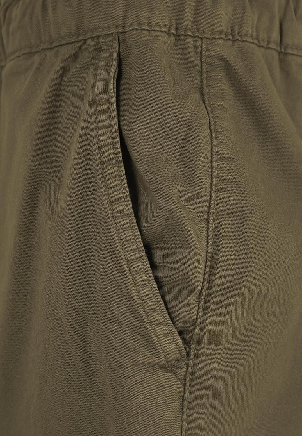 Urban Classics Damen Ladies High Waist Cargo Jogging Pants Hose, summerolive, 26