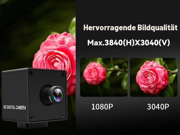ELP 12MP USB Kamera 1080p@120fps Hochgeschwindigkeits-Webcam für industrielle Sicherheit mit 4K-Aufl