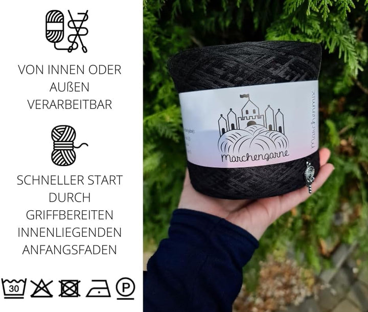 LiLu´s Märchengarne Farbverlaufsgarn Cupcakes - Himmelblau Topping Gesamt 280g 3Fädig 4X 350m Wolle