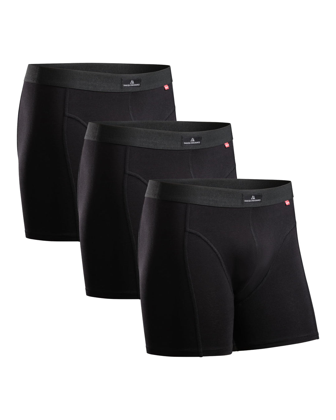 DANISH ENDURANCE 3er Pack Boxershorts Herren, Weiche Baumwolle mit Stretch, Unterhosen Männer, Ohne