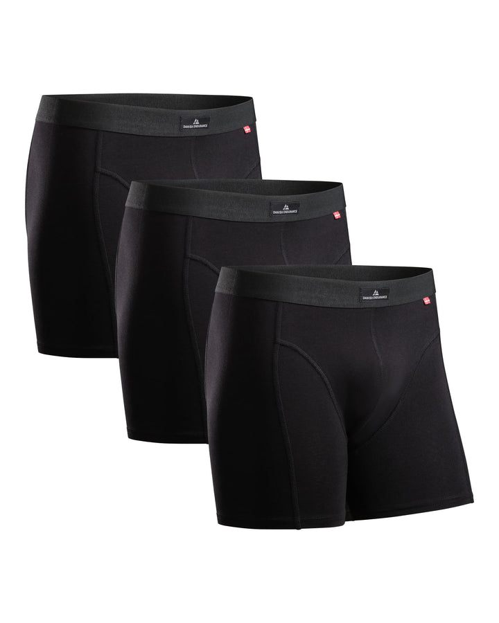 DANISH ENDURANCE 3er Pack Boxershorts Herren, Weiche Baumwolle mit Stretch, Unterhosen Männer, Ohne