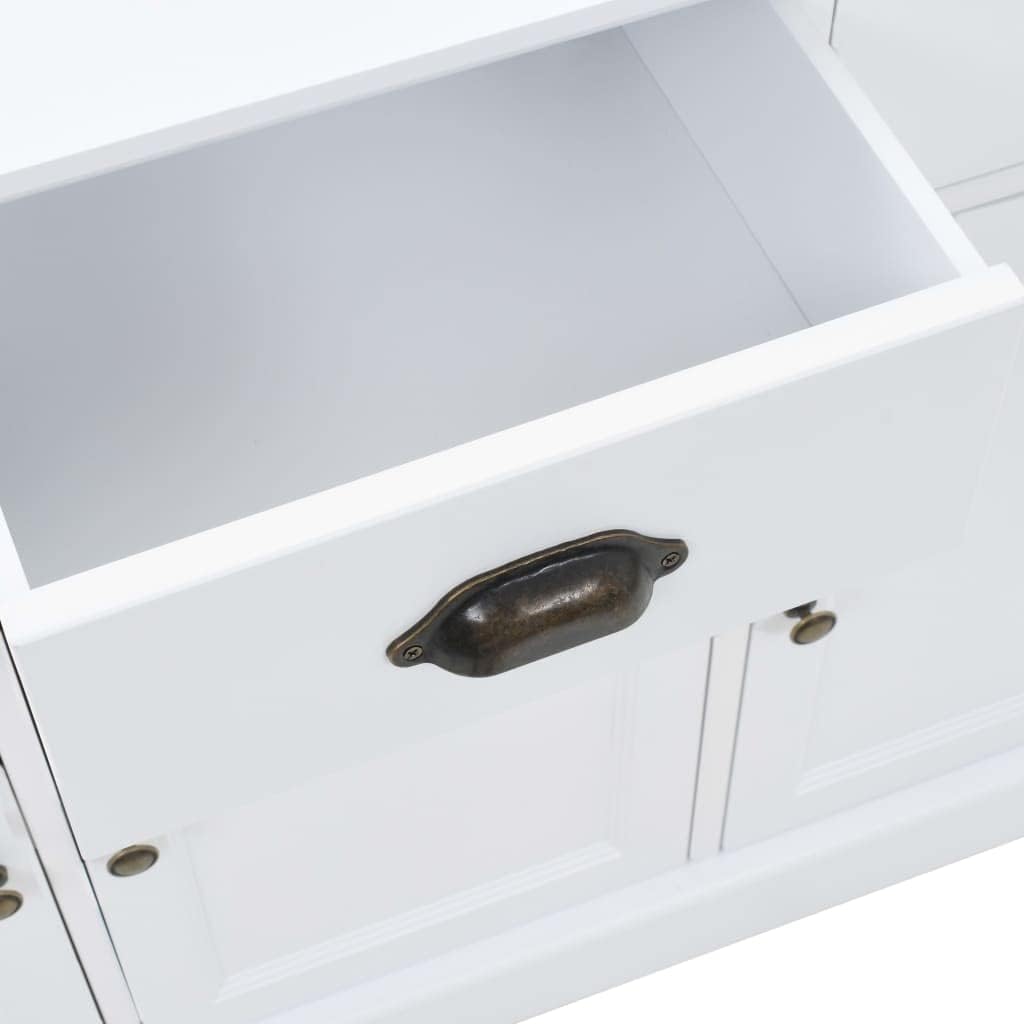vidaXL Kiefer Sideboard MDF Kommode Anrichte Mehrzweckschrank Beistellschrank