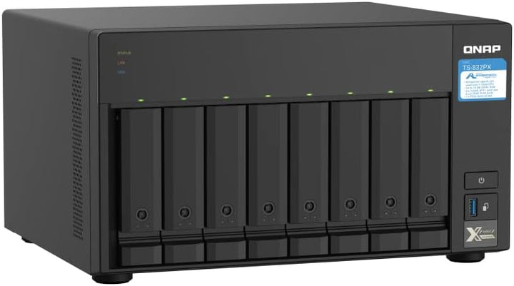 QNAP NAS TS-832PX-4G 8bay Desktop, One Size