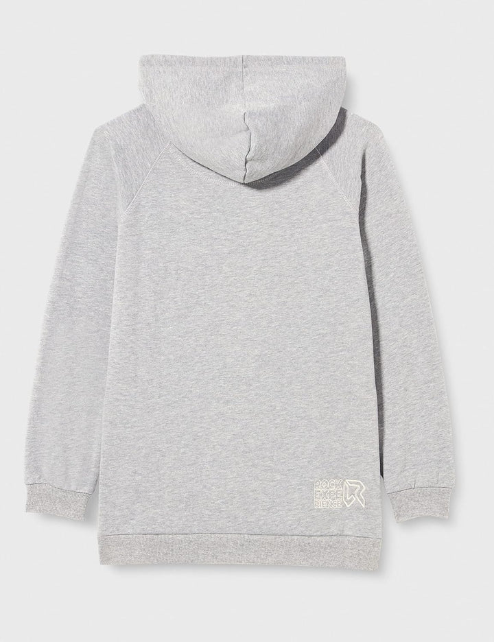ROCK EXPERIENCE Unisex AMPLESSO COMPLESSO Hoodie Sweatshirt, Grey Melange, 140