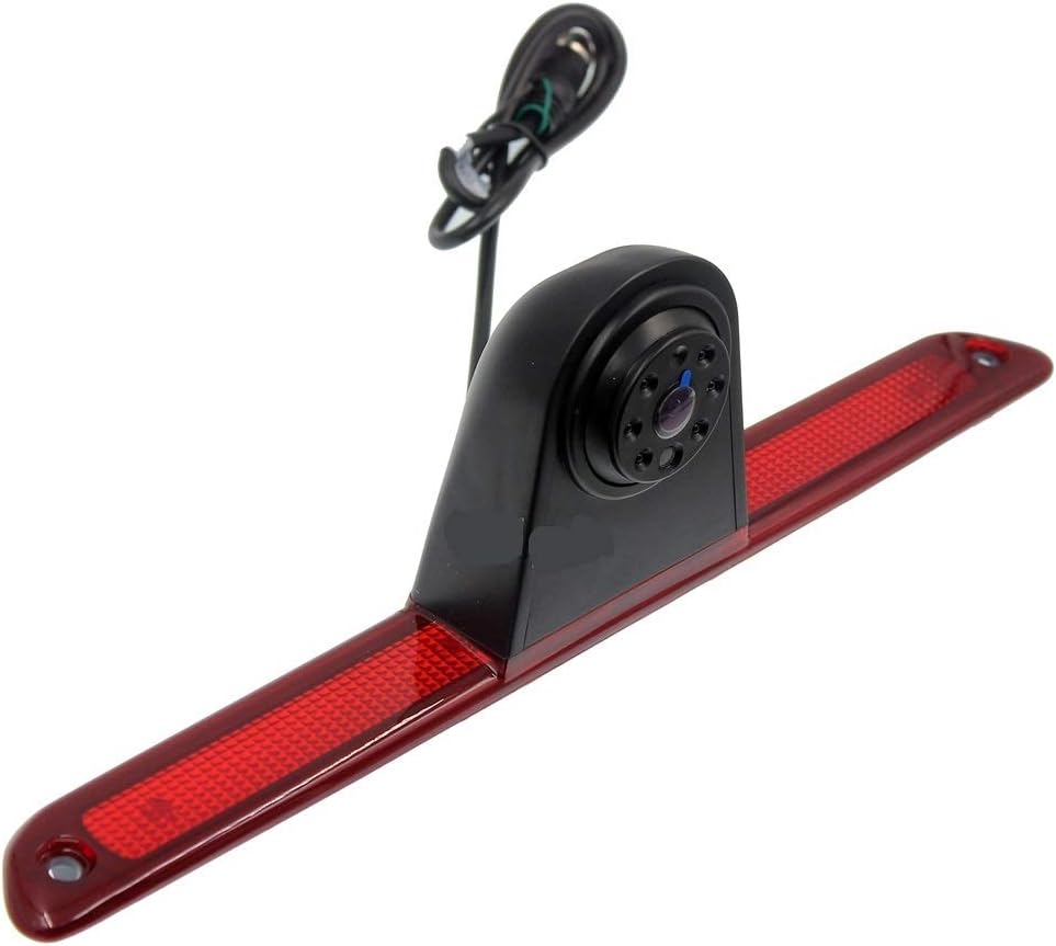 CoolinDT Dritte Dachmontage-Bremsleuchte, Bremsleuchte, Rückfahrkamera mit 4,3-Zoll-Monitor zur Arma