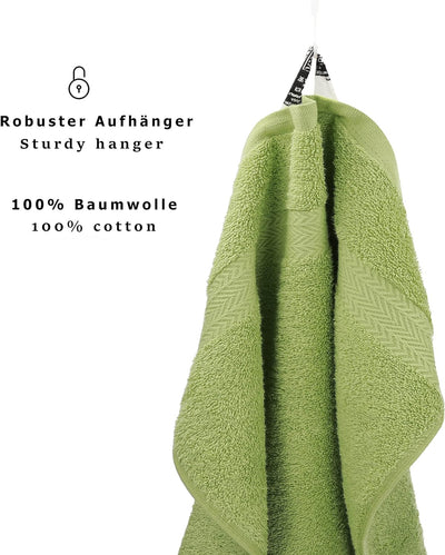 Betz 20 Stück Premium Seifetücher- Seiftuch - Handtücher-Set - Händehandtücher - 30 x 30cm Farbe avo