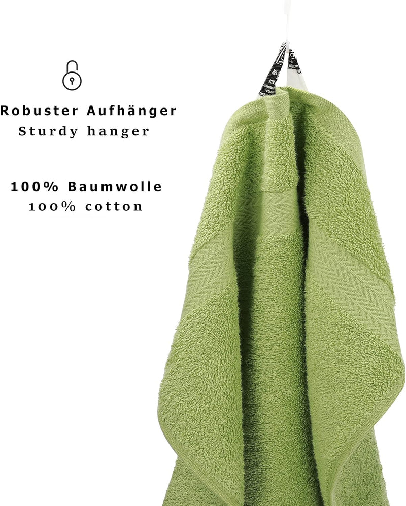 Betz 20 Stück Premium Seifetücher- Seiftuch - Handtücher-Set - Händehandtücher - 30 x 30cm Farbe avo