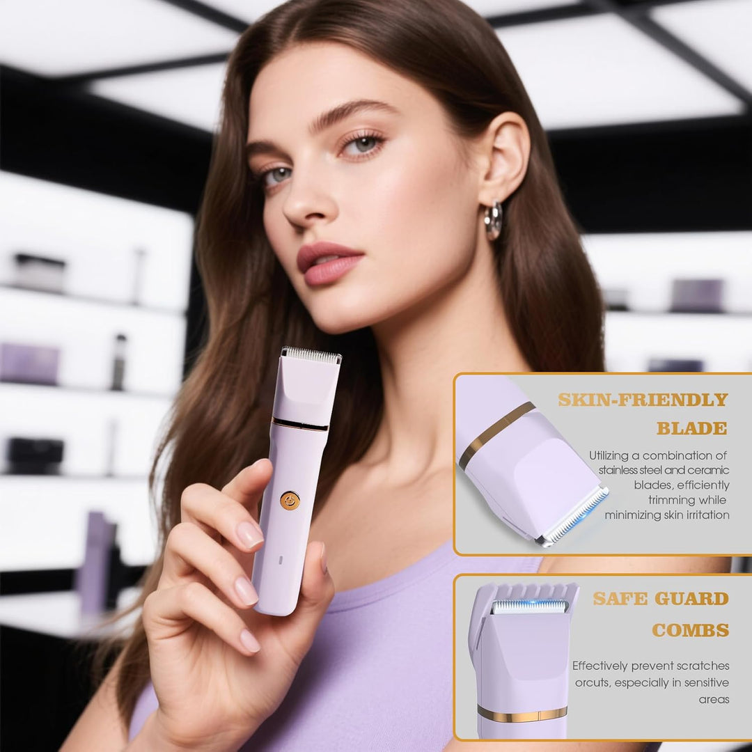Premium Damenrasierer Elektrisch 3-in-1 - Präzisions Intimrasierer für Frauen, Beine & Körper | IPX7