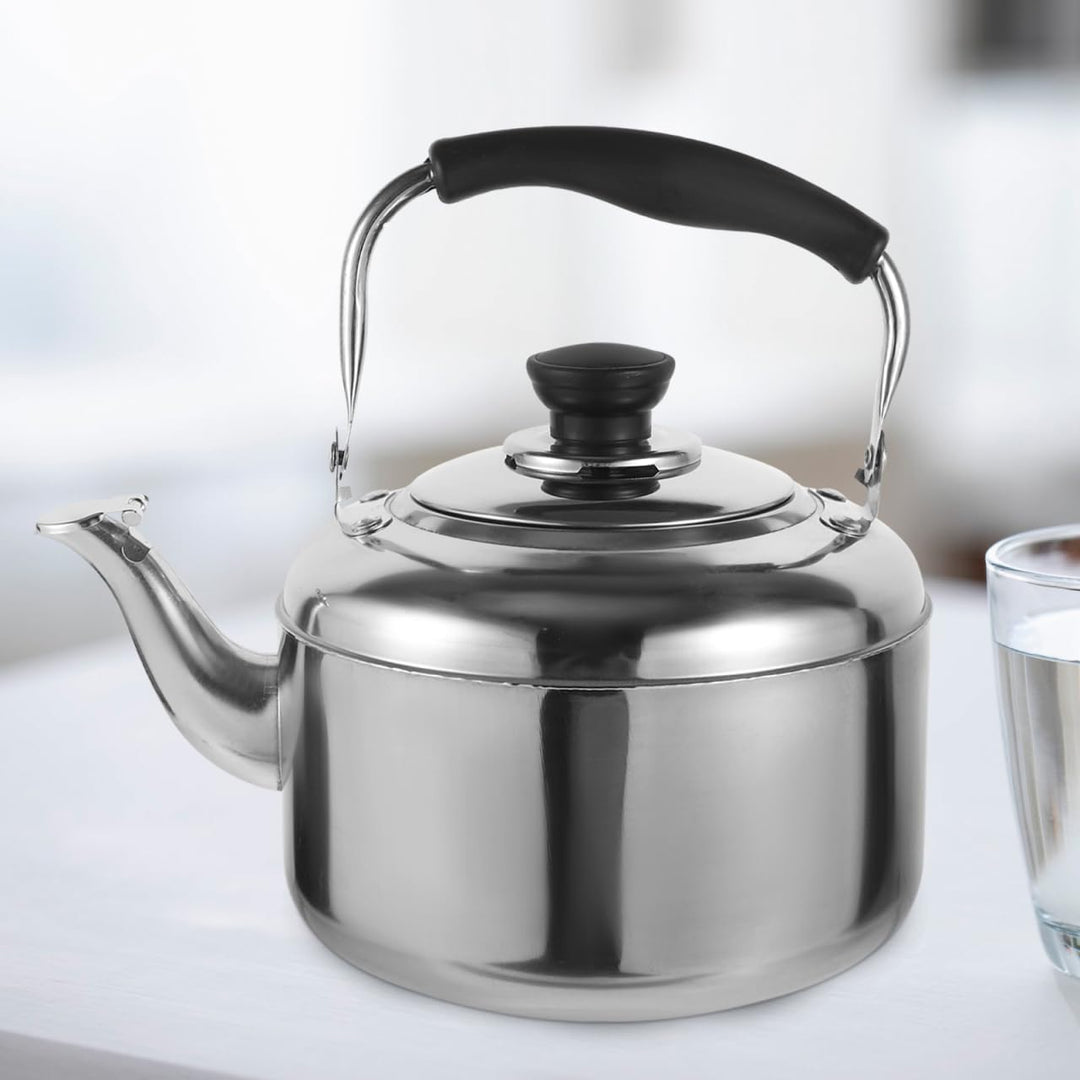 TOPBATHY Edelstahl Kessel Induktion Wasserkessel 3L Pfeifteekocher Edelstahl Campingkocher herd Wass