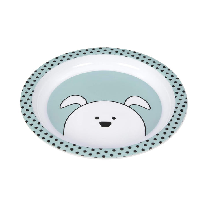 LÄSSIG Kindergeschirr Set (Teller, Becher, Schälchen, Löffel) ohne Melamin, BPA-frei, für Spülmaschi