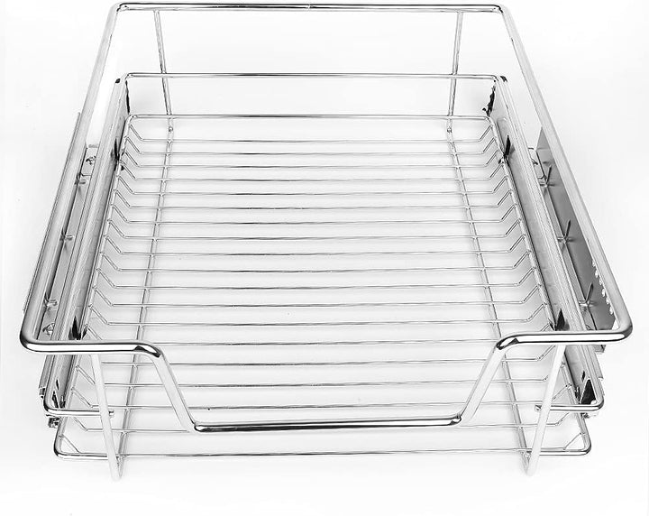 2 x Teleskopschublade Teleskop Schublade 41cm für die Küchenunterschränke, 2 Einbauschublade mit Sch