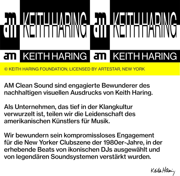 AM Clean Sound Schallplatten Reinigung und Pflege Kit (Keith Haring Edition) - Vinyl LP Platten Rein