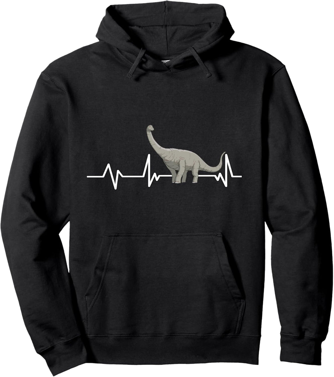 Diplodocus Herzschlag Dino Dinosaurier Geschenk Diplodocus Pullover Hoodie