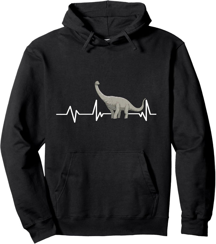 Diplodocus Herzschlag Dino Dinosaurier Geschenk Diplodocus Pullover Hoodie