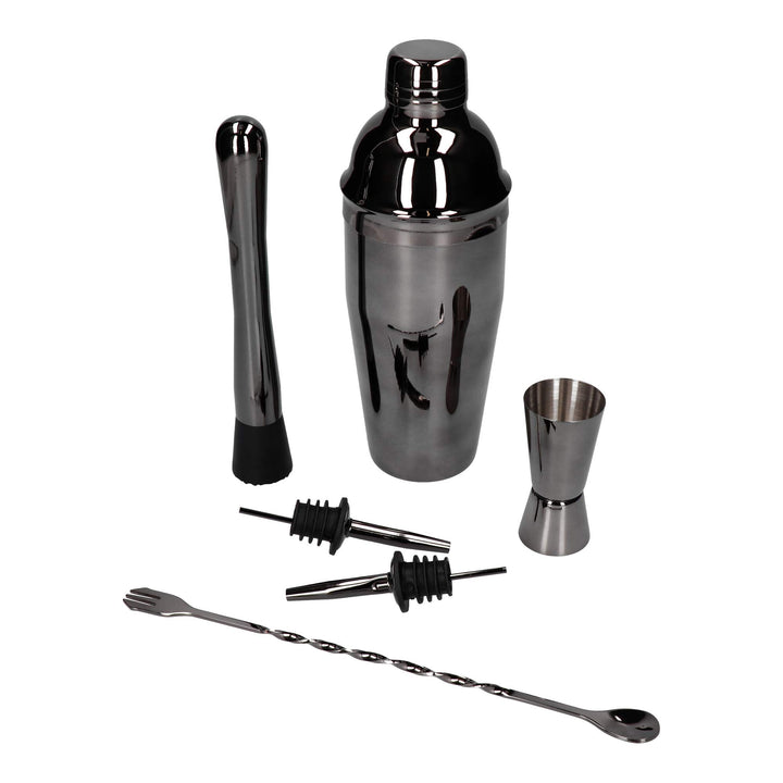 Whiskey Rocks 6-er Cocktail Shaker Set - Cocktail & Bar Zubehör - Paris Shaker 750 ml - Barkeeper Se