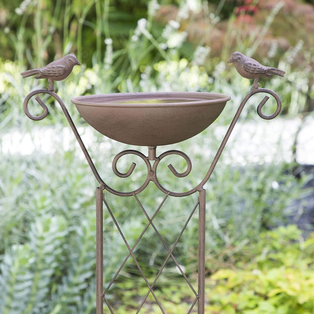 Haushalt International HI 57280 Vogeltränke mit Rankhilfe und Erdspiess H82cm