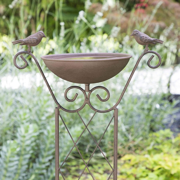 Haushalt International HI 57280 Vogeltränke mit Rankhilfe und Erdspiess H82cm