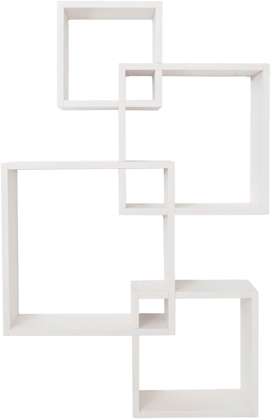 Mendler Wandregal HWC-P23, Schweberegal Wanddekoration Hängeregal Würfelregal Designregal, 4 Regale