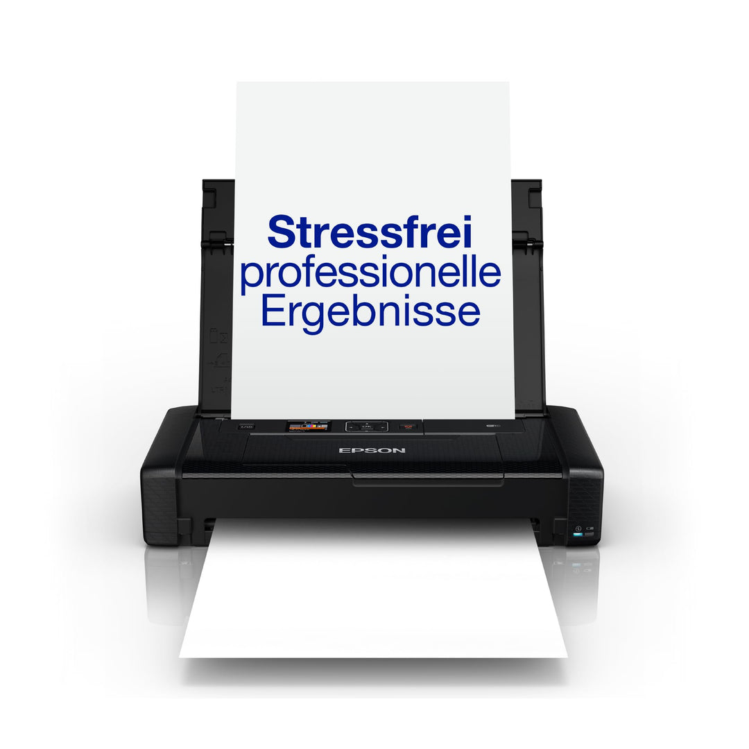 Epson WorkForce WF-110W tragbarer Tintenstrahldrucker (DIN A4, WiFi Direct, Drucker, mobiles Drucken
