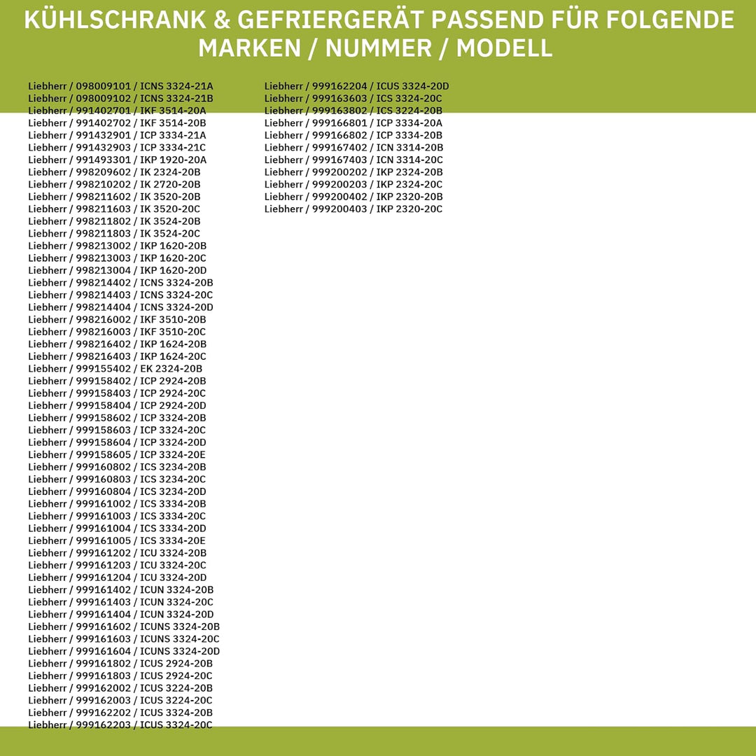 Glasplatte kompatibel mit LIEBHERR 7276312 480x305mm mit Leisten für Kühlschrank