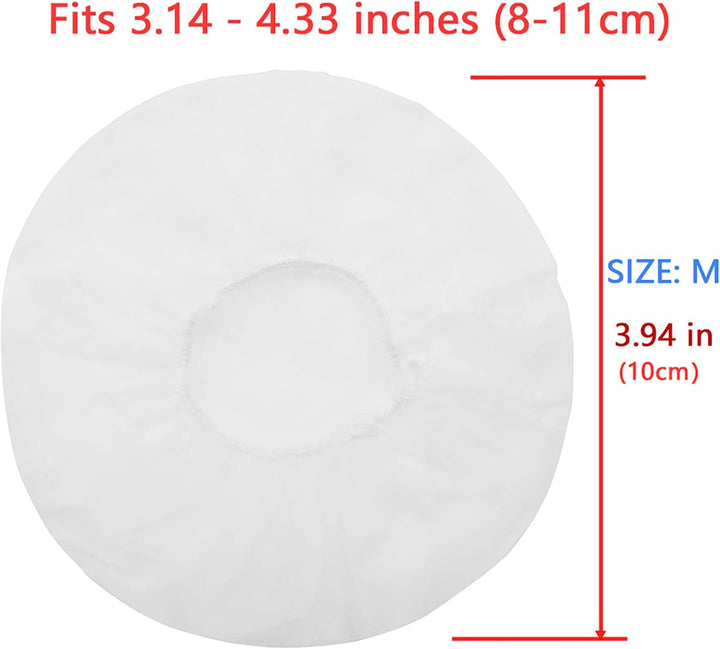 Geekria 100 Pairs Medium Non-Woven Fabric Disposable Headphone Covers/Earphone Covers/Ear Pads Prote