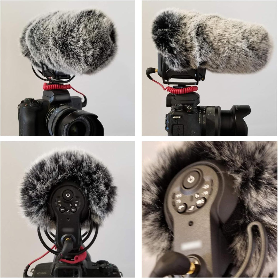 SUNMON Mic Furry Windschutzscheibe, VMP+ Deadcat Windschutzscheibe, kompatibel mit Rode VideoMic Pro