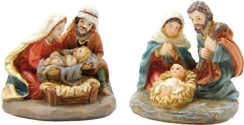 Krippenfigur Hlg. Familie, Krippenblock 2-teilig 3 cm