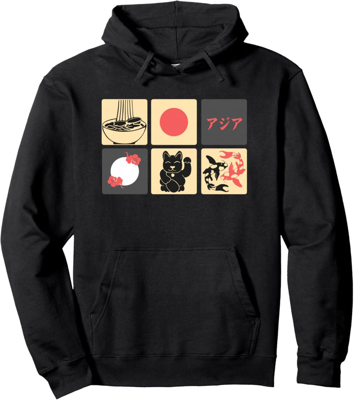 Otaku-Kultur – japanische Symbole Pullover Hoodie
