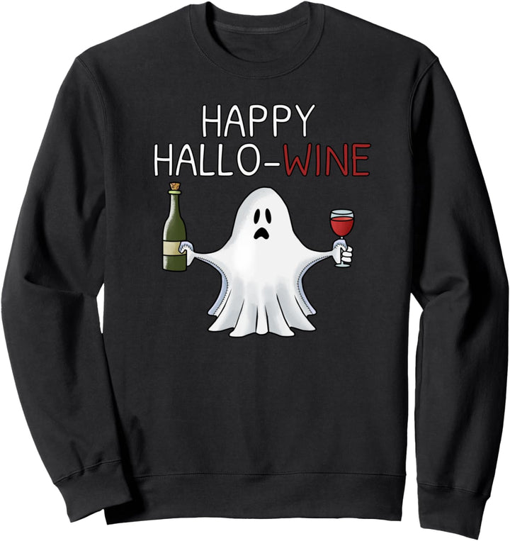 Halloween Wine Party Happy HallowWINE Sweatshirt
