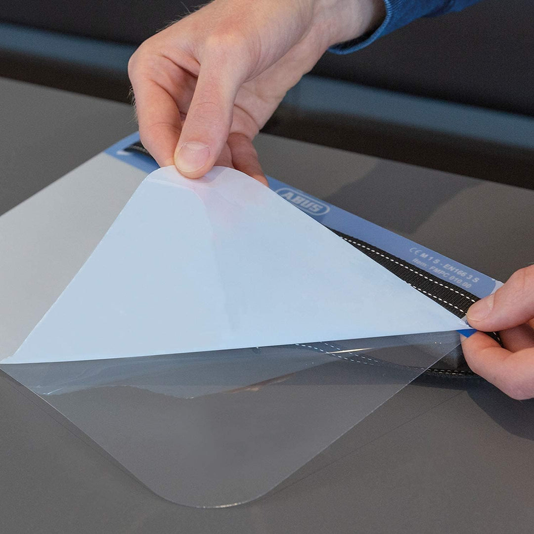 ABUS Face Guard Gesichtsschutz mit breitem Visier aus Acrylglas - EN 166 Zertifiziert - abwaschbar -