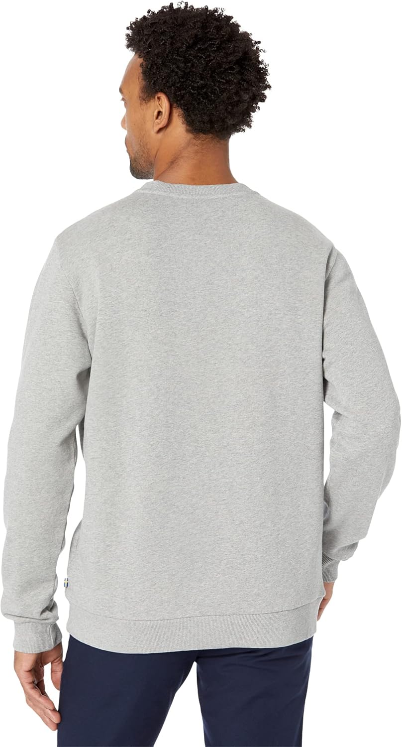 Fjällräven Herren Logo Sweater XS Grey-melange, XS Grey-melange