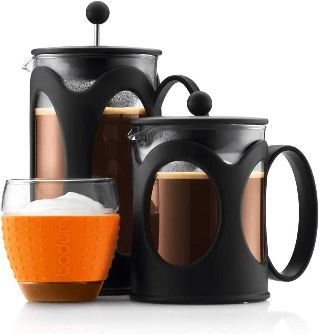 Bodum kenya Kaffeebereiter (French Press System, Permanent Edelstahl-Filter, 0,5 liters) schwarz 4