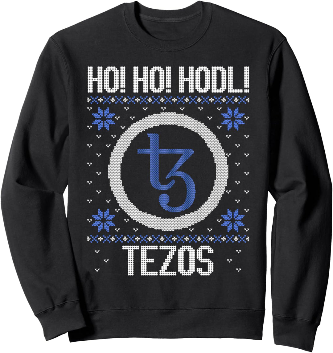 Ho Ho HODL Tezos - Fun Tezos Cryptocurrency Gear Sweatshirt