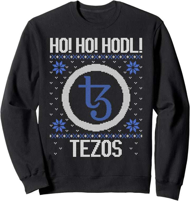 Ho Ho HODL Tezos - Fun Tezos Cryptocurrency Gear Sweatshirt