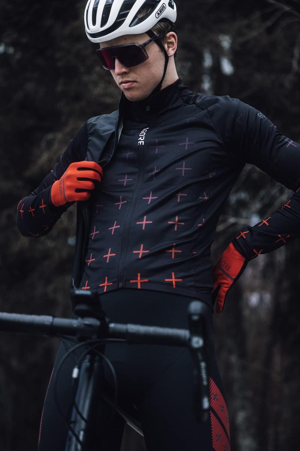 GORE WEAR C5 Thermo Trikot S Black/Fireball, S Black/Fireball