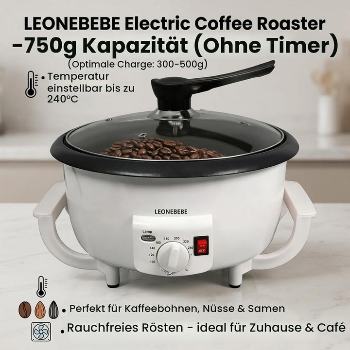 Home Kaffeeröster, Haushalt Elektrischer Kaffeebohne Baker Nuss Erdnuss Cashew Kastanien Röstmaschin