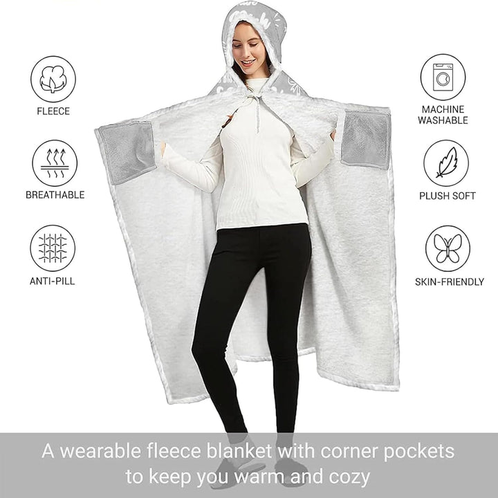 Geschenke für Freundin, Umarmung Decke mit ärmeln Mutmacher Geschenk für Frauen und Beste Freundin,