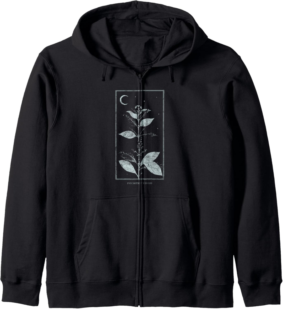 Occult Halluzinogene DMT Pflanze Gothic Grunge Tarot Trip Kapuzenjacke