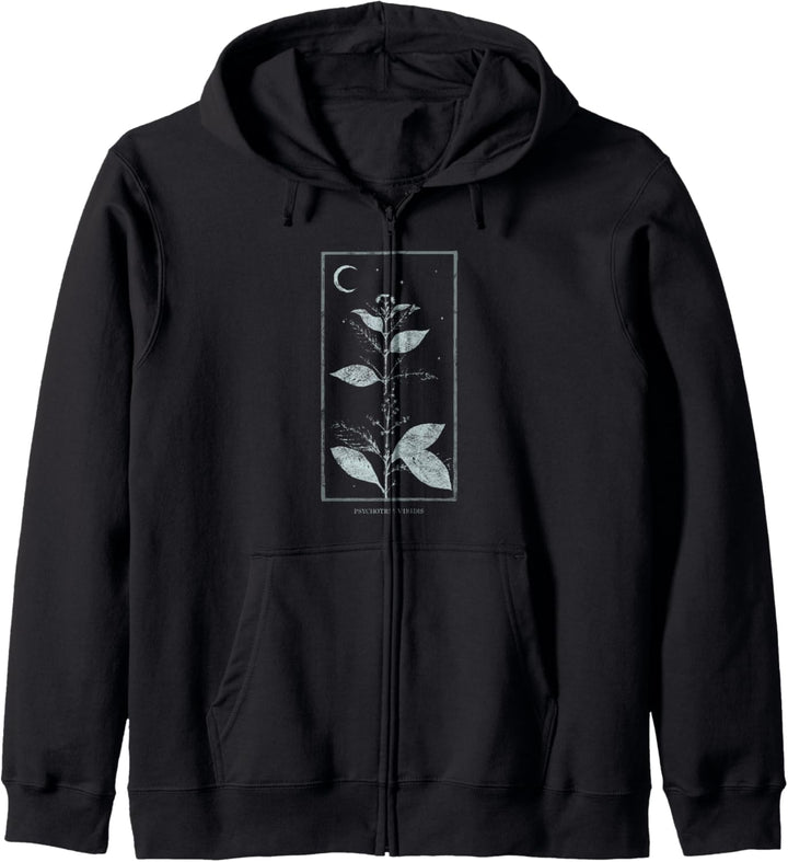 Occult Halluzinogene DMT Pflanze Gothic Grunge Tarot Trip Kapuzenjacke