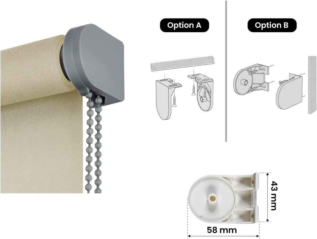 STORESDECO Lichtrollo Plus, Premium-Rollo mit Metallic-Finish. Modernes, dekoratives Rollo in Textil