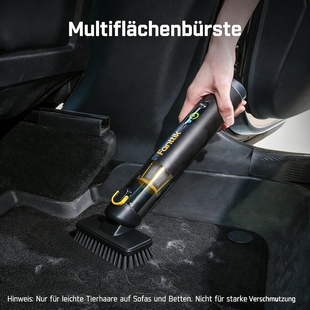 Fanttik Slim V10 Apex Kabelloser 4-in-1 Auto & Mini-Handstaubsauger mit 19000 Pa Saugkraft, Smarter