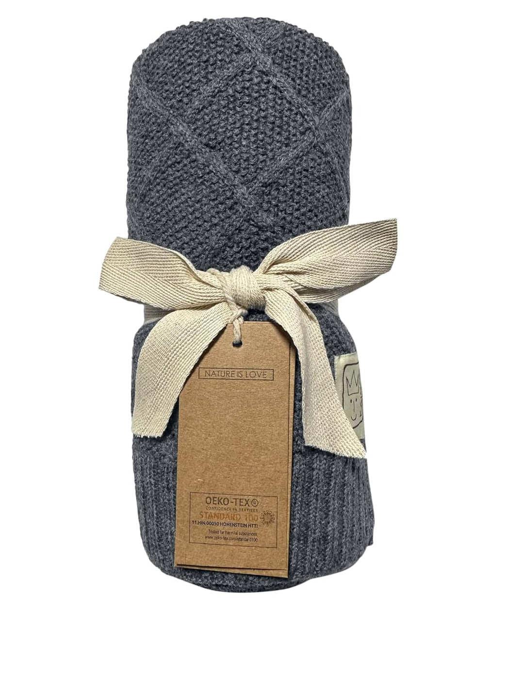 Kaiser 6521724 Wool - Babydecke Strick 100% Merino Wolle, atmungsaktive Babydecke, Neugeborene für d