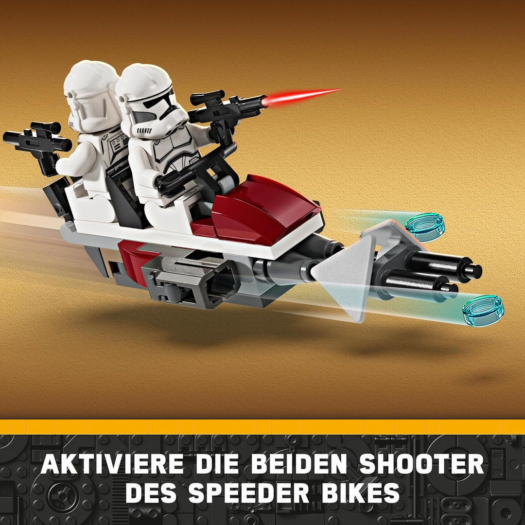 LEGO Star Wars Clone Trooper & Battle Droid Battle Pack, Spielzeug für Kinder mit baubarem Speeder B