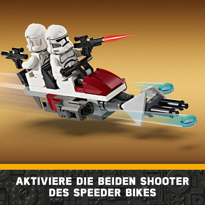 LEGO Star Wars Clone Trooper & Battle Droid Battle Pack, Spielzeug für Kinder mit baubarem Speeder B