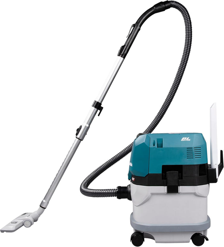 Makita VC003GLZ Akku-Staubsauger 15L 40V max. Nass+Trocken (ohne Akku, ohne Ladegerät), Petrol/Weiss