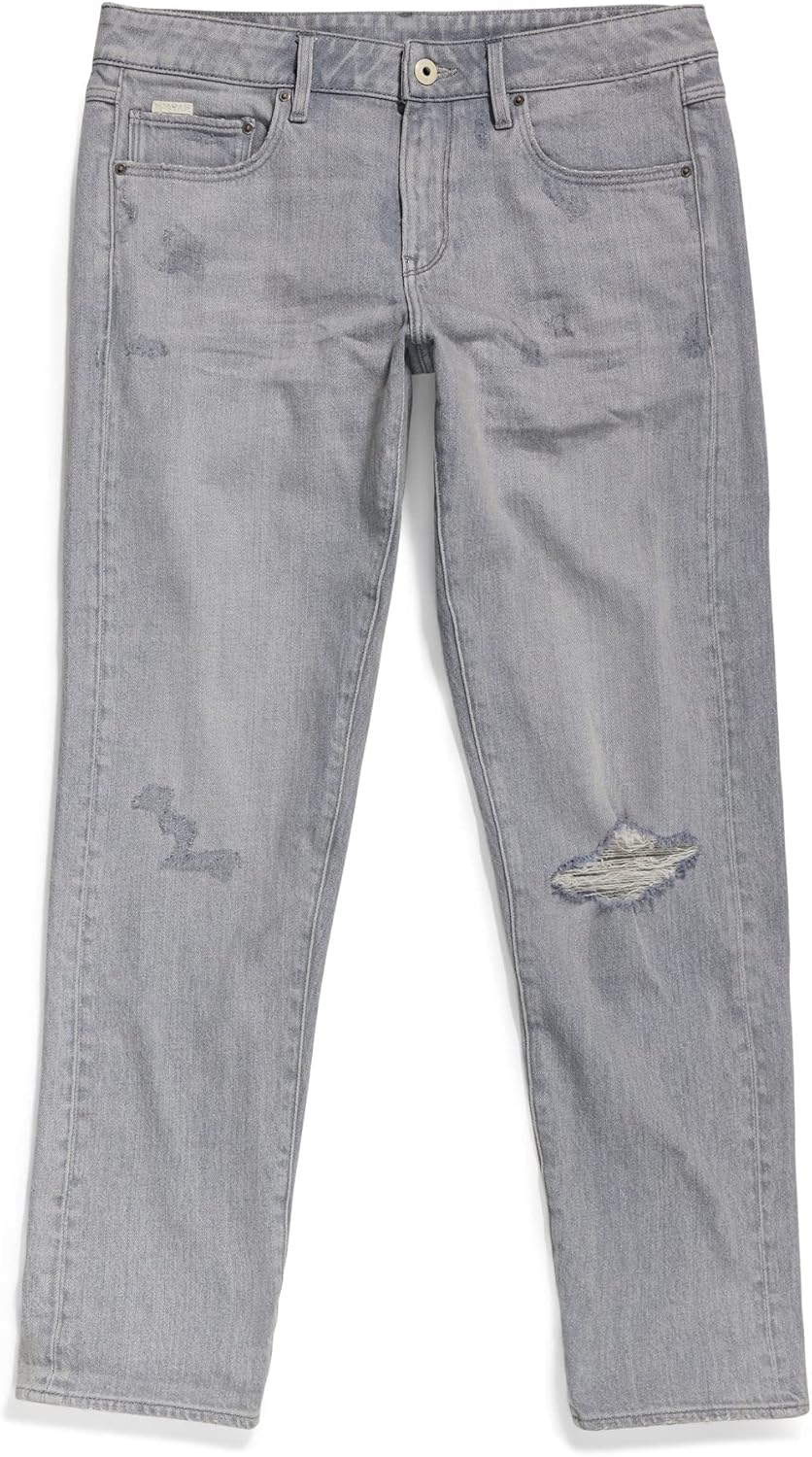 G-STAR Damen Kate Boyfriend Jeans 23W / 30L Grau (Sun Faded Ripped Skyrocket), 23W / 30L Grau (Sun F