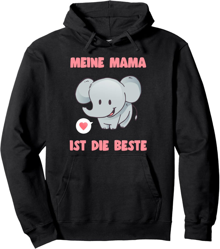 Meine Mama Ist Die Beste Süsses Elefanten Pullover Hoodie