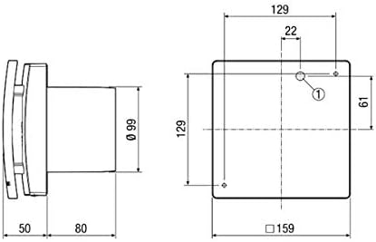 Maico Original ECA 100 ipro KF Kleinraumventilator mit elektrischer Innenverschlussklappe als Kaltlu