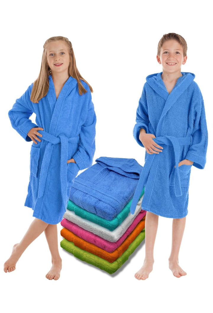 LEBENGOOD Kinder Bademantel für Jungen, Mädchen & Teenager, 100%, Baumwolle, Frottee, kinder, 400gr,